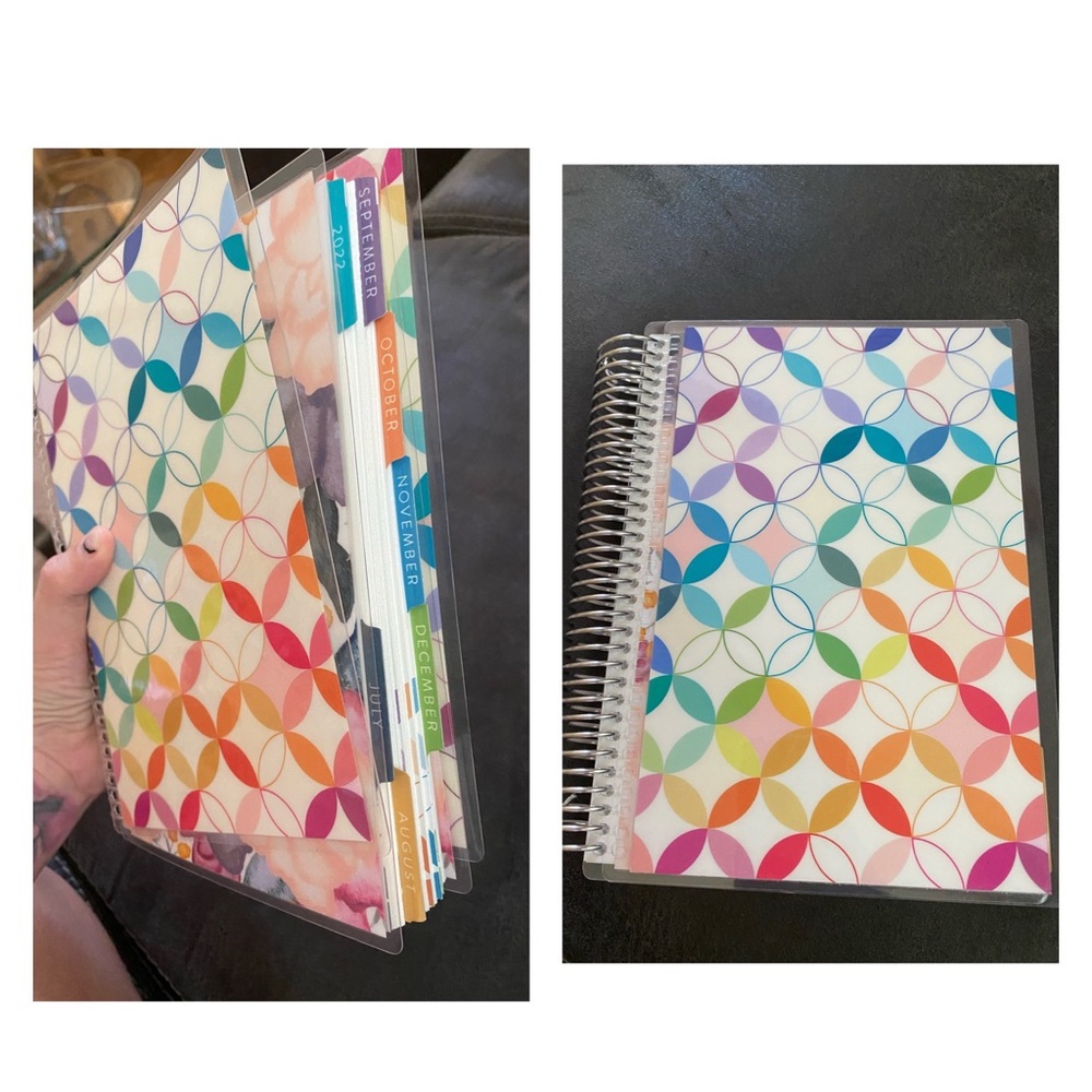 New Erin Condren life planner. Monthly and hourly views. July-Dec 2022.